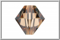 Swarovski� Bicone 5328, 4mm, 221 - light smoked topaz, 25 Stk.